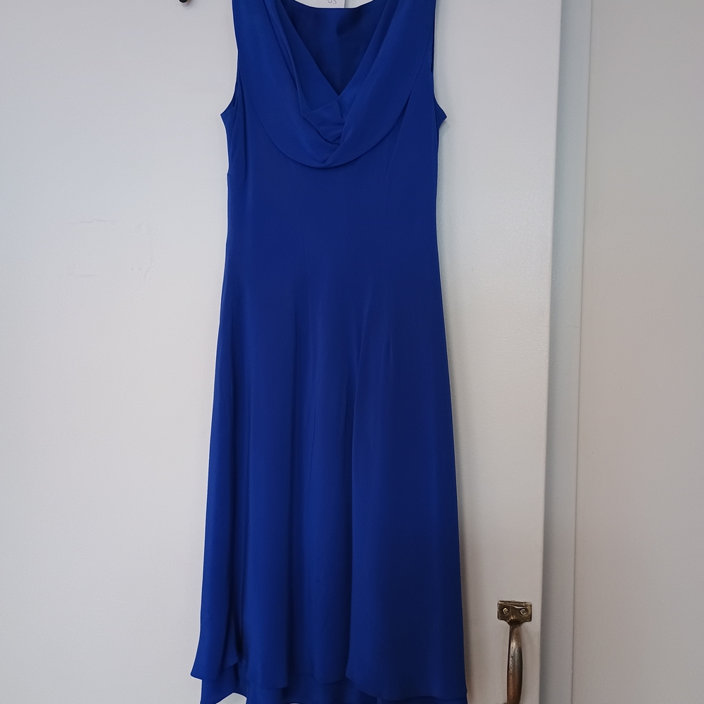 Royal Blue Vintage Silk Dress